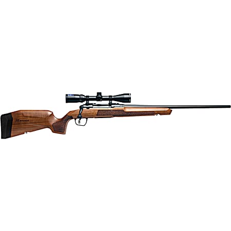 Savage Arms 32262 Axis 2 XP Combo 308 Win 4+1 22 Matte Black Sporter Barrel & Drilled & Tapped Carbon Steel Receiver, Ergonomic Hardwood Stock, Right Hand, Boresighted 3-9x40mm Scope