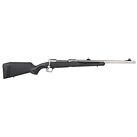 Savage Arms 57044 110 Brush Hunter Full Size 375 Ruger 3+1 20 Matte Threaded Barrel, Matte Drilled & Tapped Stainless Steel Receiver, Fixed Matte Black Synthetic Stock, Right Hand