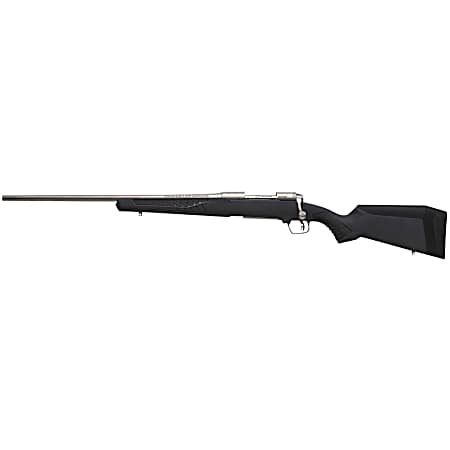 Savage Arms 57056 110 Storm Full Size 270 Win 4+1 22 Matte Button-Rifled Barrel, Matte Drilled & Tapped Stainless Steel Receiver, AccuStock Matte Gray Synthetic Stock, Left Hand