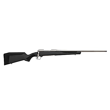 Savage Arms 57078 110 Storm Full Size 308 Win 4+1 22 Matte Stainless Button-Rifled Barrel, Matte Drilled & Tapped Stainless Steel Receiver, AccuStock Matte Gray Synthetic Stock, Right Hand