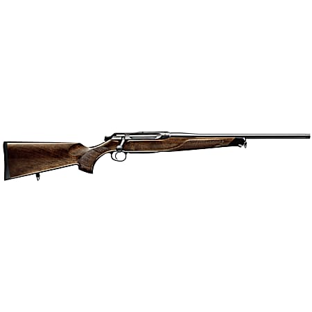 Sauer 80117661 505 Lux Full Size 375 H&H Mag 2+1 24 Matte Blued Steel Barrel, Matte Blued Saddle Mount Steel Receiver, Grade 5 Wood Fixed Stock