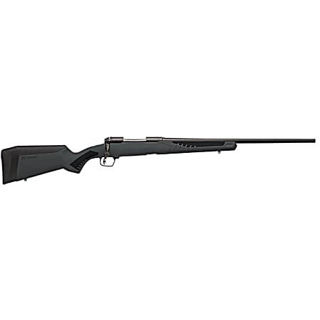 Savage Arms 57173 110 Hunter Full Size 6.5 Creedmoor 4+1 24 Matte Black Button-Rifled Barrel, Matte Black Drilled & Tapped Carbon Steel Receiver, Adj AccuStock Matte Gray Synthetic Stock, Right Hand