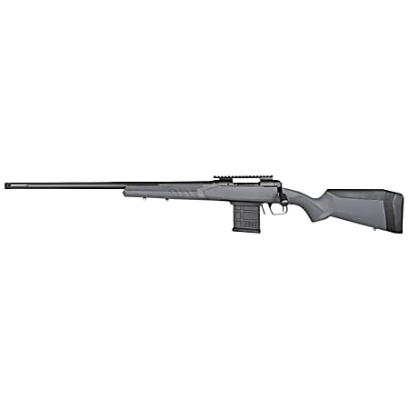 Savage Arms 57457 110 Tactical 6.5 Creedmoor 10+1 24, Matte Black Metal, Gray Fixed AccuStock with AccuFit, Left Hand