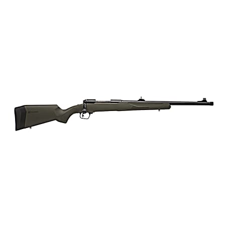 Savage Arms 57534 110 Hog Hunter Full Size 350 Legend 4+1 18 Matte Black Threaded Barrel, Carbon Steel Drilled & Tapped Receiver, AccuFit w/Adj Comb & LOP OD Green Synthetic Stock, Right Hand
