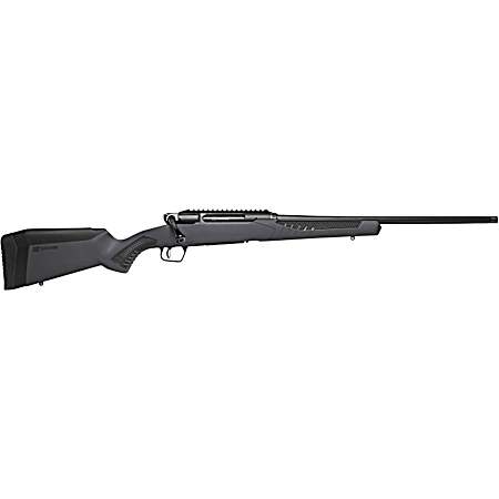 Savage Arms 57910 Impulse Driven Hunter 300 Win Mag 3+1 20 Matte Black Threaded Barrel, Matte Black Carbon Steel Receiver w/Picatinny Rail, Gray AccuStock Synthetic Stock, Ambidextrous