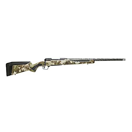 Savage Arms 58018 110 UltraLite 6.5 Creedmoor 4+1 22 Threaded Carbon Fiber Wrapped Barrel, Black Melonite Rec, Woodland Camo AccuStock with AccuFit