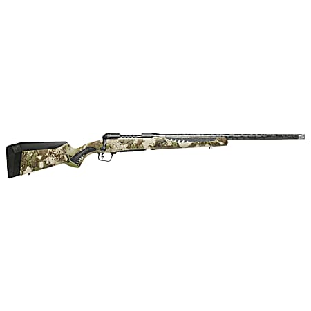 Savage Arms 58029 110 UltraLite 7mm PRC 2+1 22 Threaded Carbon Fiber Wrapped Barrel, Black Melonite Rec, Woodland Camo AccuStock with AccuFit