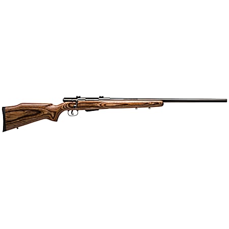 Savage Arms 18527 25 Lightweight Varminter 204 Ruger 4+1 Cap 24 Matte Black Rec/Barrel Natural Brown Laminate Stock Right Hand (Full Size) with Detachable Box Magazine