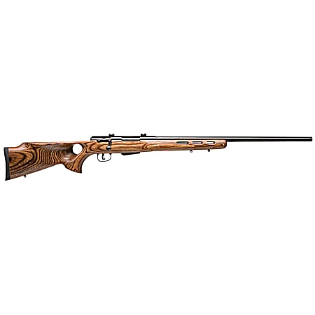 Savage Arms 18529 25 Lightweight Varminter-T 204 Ruger 4+1 Cap 24 Matte Black Rec/Barrel Natural Brown Laminate Fixed Thumbhole Stock Right Hand (Full Size) with Detachable Box Magazine