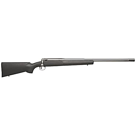 Savage Arms 18671 12 LRPV Full Size 6mm BR 1rd 26 Matte Heavy Fluted Barrel, Matte Stainless Steel Receiver w/Picatinny Rail, Matte Black HS Precision w/V-Block Synthetic Stock, Right Hand