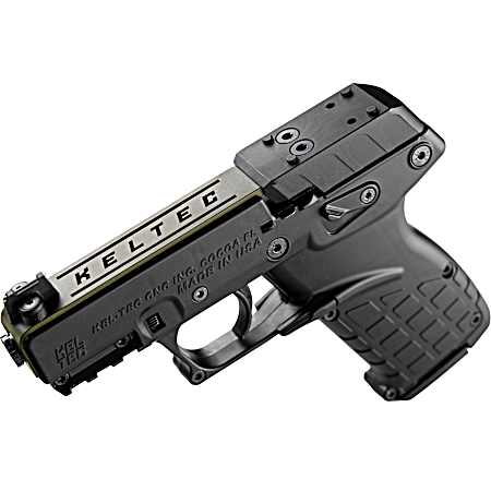 Kel-Tec P17BBLKORGRNS P17  Sports South Exclusive 22 LR 16+1 3.80 Black Steel Barrel, OD Green Optic Ready/Serrated Slide, Black Polymer Frame w/Picatinny Rail, Textured Grip