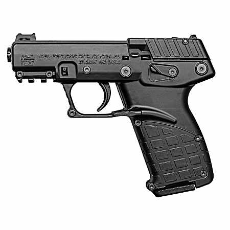 Kel-Tec P17BBLK10 P17  Compact Frame 22 LR 10+1 3.80 Black Steel Barrel, Black Serrated Slide, Black Polymer Frame w/Picatinny Rail, Textured Grip, Ambidextrous