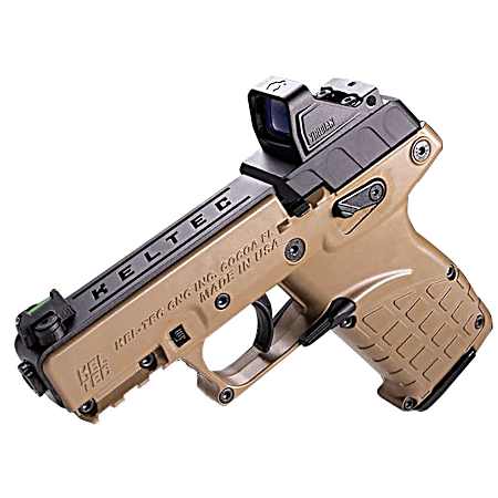 Kel-Tec P17BTANOPTIC P17  22 LR 16+1 3.80 w/Optic & Holster Tan