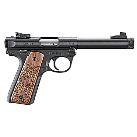 Ruger 40192 Mark IV 22/45 Collector's Series 22 LR 10+1 5.50 Blued Threaded Bull Barrel, Blued Ally Steel Receiver, Blued Polymer Frame w/Engraved American Walnut Grip