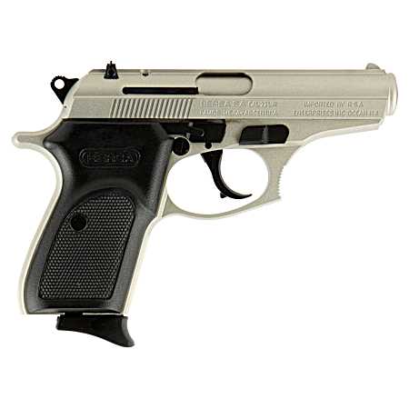 Bersa T22NKL Thunder  Micro-Compact Frame 22 LR 10+1 3.50 Nickel Steel Barrel, Nickel Cerakote Serrated Slide & Aluminum Frame w/Beavertail Black Textured Polymer Grip