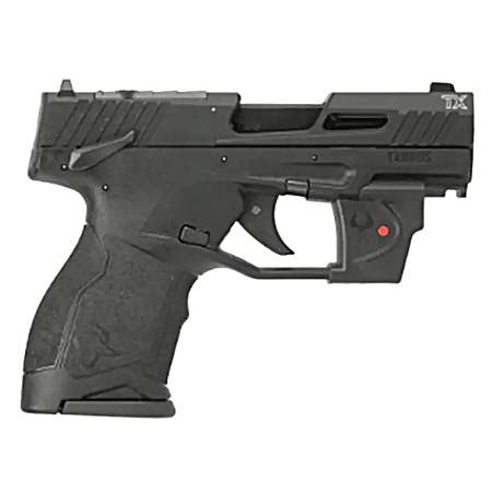 Taurus 1-TX22131VL TX22C  Compact Frame 22 LR 13+1 SAO 3.60 Matte Black Steel Threaded Barrel, Black Anodized Optic Ready/Serrated Slide, Black Polymer Frame w/Picatinny Rail, Viridian Laser