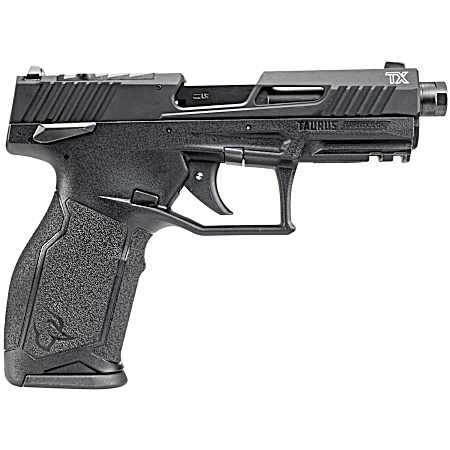 Taurus 1-2TX22P141-10 TX22 T.O.R.O Gen 2 Full Size Frame 22 LR 10+1 4.10 Matte Black Threaded Barrel, Black Cerakote Optic Ready/Serrated Slide, Polymer Frame w/Picatinny Rail, Right Hand