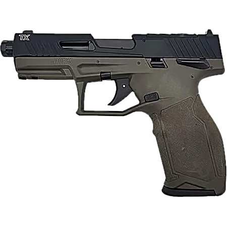 Taurus 1-2TX22P141O TX22 T.O.R.O Gen 2 Full Size Frame 22 LR 16+1/22+1 4.10 Threaded Barrel, Optic Ready/Serrated Slide, OD Green Polymer Frame w/Picatinny Rail