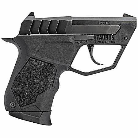 Taurus 1-22TUC131 22TUC  Micro-Compact Frame 22 LR 9+1 2.50 Matte Black Steel Tip-Up Barrel, Matte Black Serrated Stainless Steel Slide, Black Polymer Frame, Black Polymer Grip