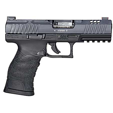 Walther Arms 5220302 WMP Optic Ready 22 WMR 10+1 4.50 Stainless Steel Barrel, Black Optic Ready/Serrated Slide, Black Polymer Frame w/Picatinny Rail, Black Polymer Grip, Right Hand