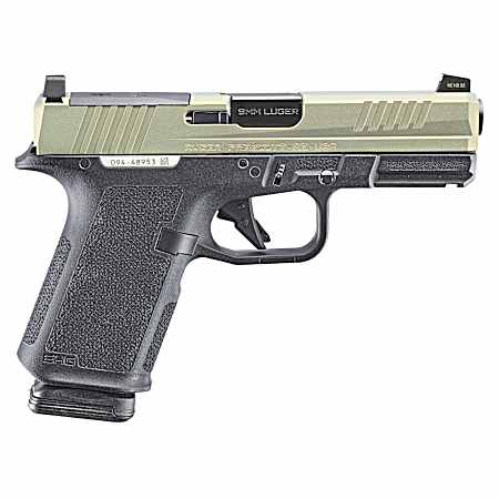 Ruger 19420 RXM  9mm Luger 15+1 4 Black FNC Nitride Barrel, Sundown Alloy Cerakote Alloy Steel Optic Ready/Serrated Slide, Black Polymer Frame w/Accessory Rail, RMR/RMSc/DeltaPoint Pro Footprint