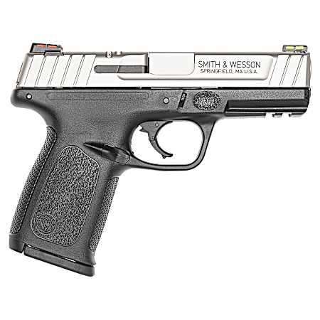 Smith & Wesson 11908 SD40 VE *CA Compliant Compact Frame 40 S&W 10+1 4 Stainless Steel Barrel, Satin Serrated Stainless Steel Slide, Matte Black Polymer Frame w/Picatinny Rail, Black Textured Grip