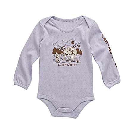 Infant Girls' Mica Trail Long Sleeve Bodysuit