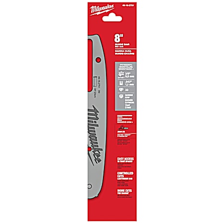 8 in. 3/8 in. LOW PROFILE Pitch .043 in. Gauge Guide Bar
