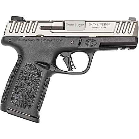 Smith & Wesson 13935 SD9 2.0  Compact Frame 9mm Luger 10+1, 4 Stainless Steel Barrel, Satin Stainless Steel Serrated Slide, Black Polymer Frame w/Picatinny Rail, Black Textured Polymer Grip