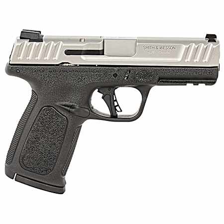 Smith & Wesson 13937 SD40 2.0 Compact Frame 40 S&W 10+1 4 Stainless Steel Barrel, Satin Serrated Stainless Steel Slide, Black Polymer Frame w/Picatinny Rail, Textured Grip