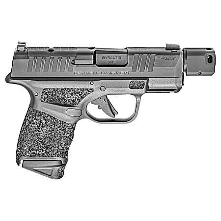 Springfield Armory HC9389BTOSP Hellcat Micro-Compact RDP 9mm Luger 13+1/11+1 3.80 Threaded/Compensated Barrel, Black Polymer Frame w/Picatinny Acc. Rail & Adaptive Grip Texture, Optic Ready Slide