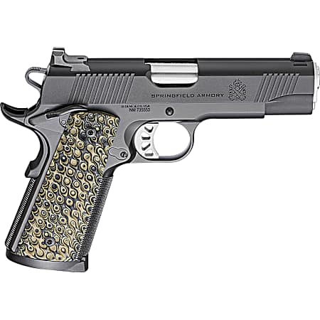 Springfield Armory PC9124 1911 TRP  45 ACP 8+1 4.25 Stainless Match Grade Barrel, Black Cerakote Serrated Carbon Steel Slide & Frame w/Beavertail, VZ Hydra G10 Grip