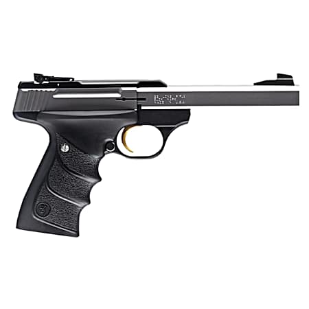 Browning 051409490 Buck Mark Standard *CA Compliant 22 LR 10+1 5.50 Slab Side Barrel, Stainless Serrated SS Slide, Matte Black Aluminum Frame, Finger Grooved Black Ultragrip RX Grip