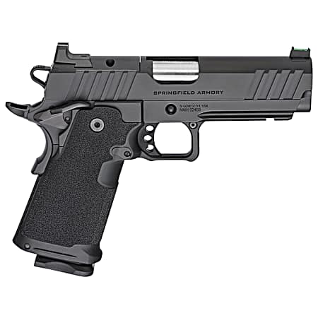 Springfield Armory PH9117AOS Prodigy  9mm Luger 20+1/17+1 4.25 Bull Barrel, Black Cerakote Carbon Steel Frame w/Picatinny Acc. Rail, Optic Ready Slide, Polymer Grip, Fiber Optic Sight