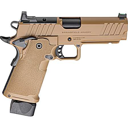 Springfield Armory PH9117AOSCB 1911 DS Prodigy 9mm 20+1 17+1 4.25 Coyote Brown Cerakote Optic Ready Carbon Steel Slide Polymer Grip