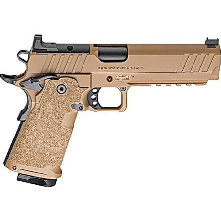Springfield Armory PH9119AOSCBLC 1911 DS Prodigy 9mm 10+1 5 Coyote Brown Cerakote Optic Ready Carbon Steel Slide Polymer Grip