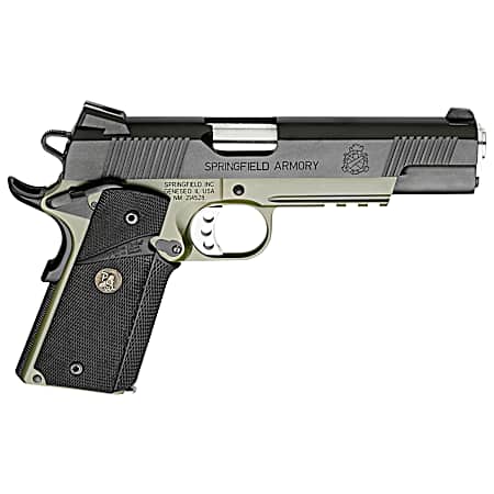 Springfield Armory PX9105MLCA18 1911 Loaded Operator *CA Compliant 45 ACP 5 7+1 OD Green Armory Kote Black Armory Kote Carbon Steel Slide Black Wraparound Rubber Grip