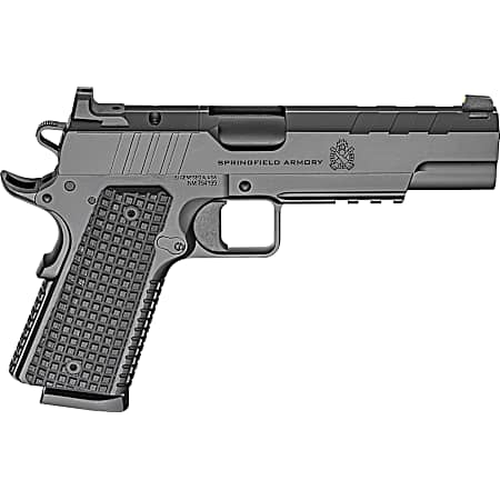 Springfield Armory PX9230LAOS 1911 Emissary 45 ACP 8+1 5 Stainless Steel Barrel Optic Ready Black Carbon Steel Slide VZ Grips Thin-Line G10 Grip
