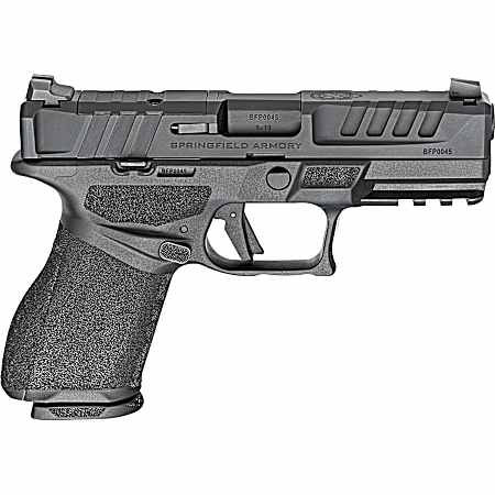 Springfield Armory EC9409BU15 Echelon  Compact Frame 9mm 15+1 4 Black Melonite Steel Barrel & Optic Ready/Serrated Steel Slide, Black Polymer Frame w/Picatinny Rail, Textured Grip