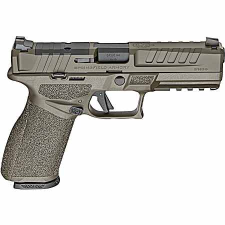 Springfield Armory EC9459GU Echelon  Medium Frame 9mm Luger 20+1 4.50 Black Melonite Steel Barrel, OD Green Cerakote Optic Ready/Serrated Steel Slide & Polymer Frame w/Picatinny Rail, Textured Grip