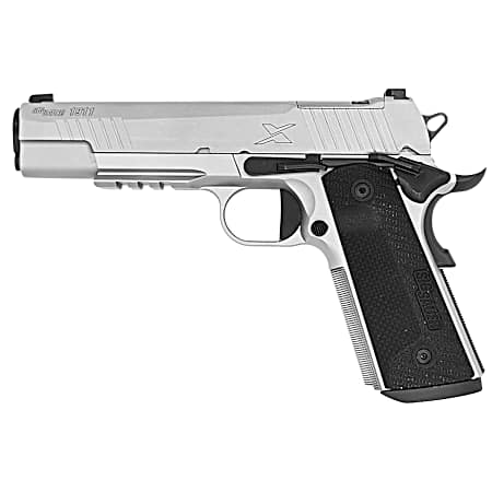 Sig Sauer 1911XR-45-SS 1911  Full Size Frame 45 ACP 8+1 5 Optic Ready/Serrated Stainless Steel Slide & Frame w/Beavertail & Picatinny Rail