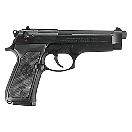 Beretta USA JS92F300 92FS *CA Compliant Full Size Frame 9mm Luger 10+1 4.90 Black Bruniton Barrel, Serrated Steel Slide, Black Bruniton Aluminum Frame w/Beavertail, Ambidextrous, USA Made