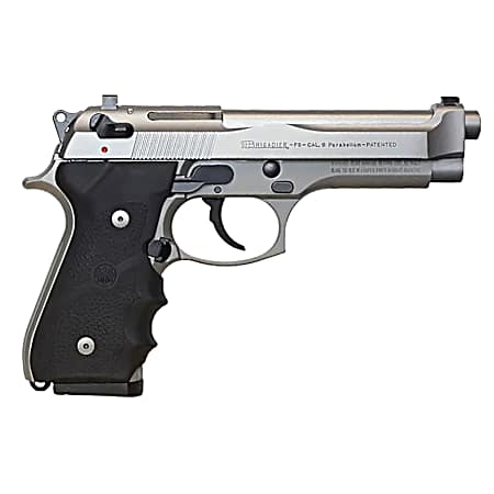 Beretta USA J92F560 92FS Brigadier 9mm Luger 10+1 4.90 Stainless Steel Barrel, Inox Stainless Steel Serrated Slide, Inox Aluminum Frame, Black Stippled Rubber Grip