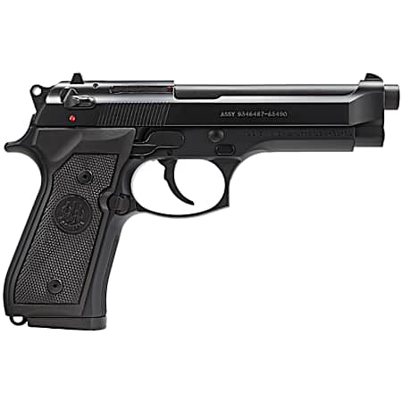 Beretta USA J92M9A0CA M9 *CA Compliant Full Size Frame 9mm Luger 10+1, 4.90 Steel Barrel, Black Bruniton Serrated Steel Slide & Aluminum Frame w/Beavertail, Ambidextrous