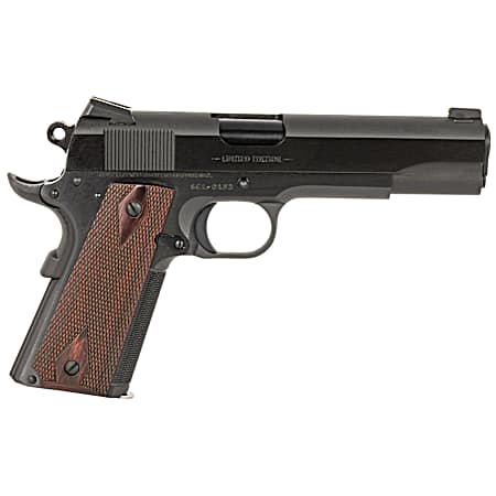 Colt Mfg O1911SE-A1 Government Limited Edition 45 ACP 7+1 5 Blued National Match Barrel, Blued Serrated Steel Slide  & Frame w/Beavertail, Double Diamond Checkered Rosewood Grip, Ambidextrous
