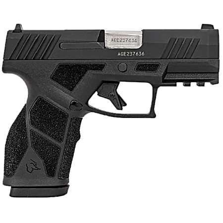 Taurus 1-GX2931-10 GX2  Compact Frame 9mm Luger 10+1 3.38 Black Steel Barrel, Matte Black Serrated Alloy Steel Slide, Black Polymer Frame w/Picatinny Rail, Polymer Grip