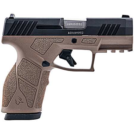 Taurus 1-GX2931B-10 GX2  9mm Luger 10+1 3.37 Matte Stainless Steel Barrel, Matte Black Serrated Stainless Steel Slide, Brown Polymer Frame w/Picatinny Rail, Polymer Grip