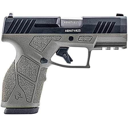 Taurus 1-GX2931O-10 GX2  9mm Luger 10+1 3.37 Matte Stainless Steel Barrel, Matte Black Serrated Stainless Steel Slide, OD Green Polymer Frame w/Picatinny Rail, Polymer Grip