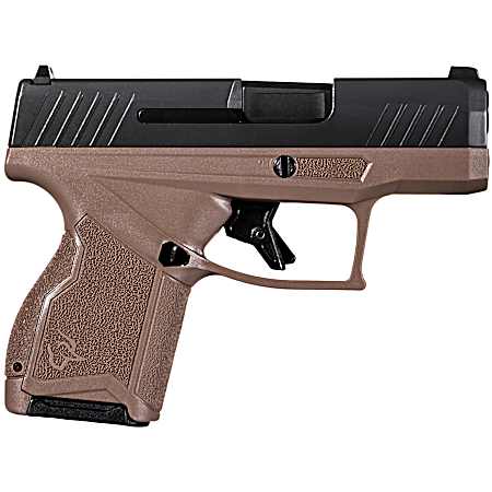 Taurus 1-GX4M931-B GX4  Micro-Compact Frame 9mm Luger 11+1 3.06 Satin Black DLC Stainless Steel Barrel Black Alloy Steel Serrated Slide Brown Stainless Steel Frame Textured Grip