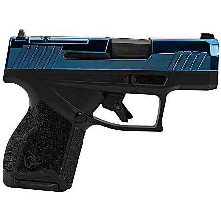 Taurus 1-GX4M931-B GX4  Micro-Compact Frame 9mm Luger 13+1 3.06 Satin Black DLC Stainless Steel Barrel, Blue PVD Serrated Alloy Steel Slide, Matte Black Stainless Steel Frame, Textured Grip